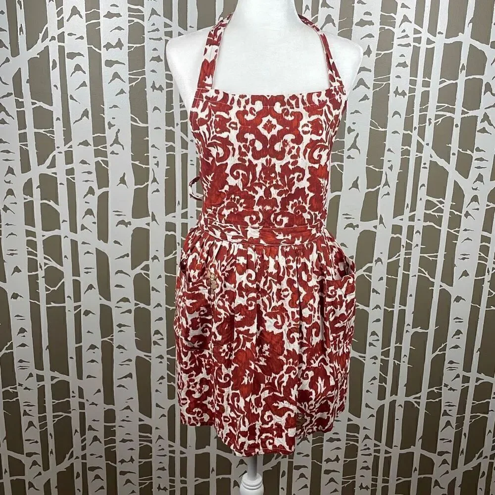 Tag Abstract Floral Printed Apron